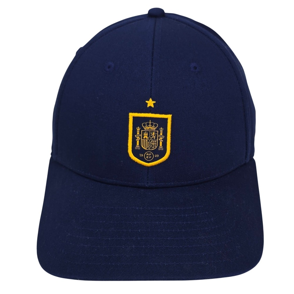 Adidas Spain National Team RFEF Cap OSFM Navy Blue Gold Soccer World Cup Hat
